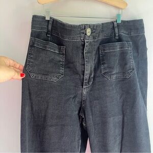 Pilcro The Skipper wide leg patch pocket jeans from Anthropologie, size 32